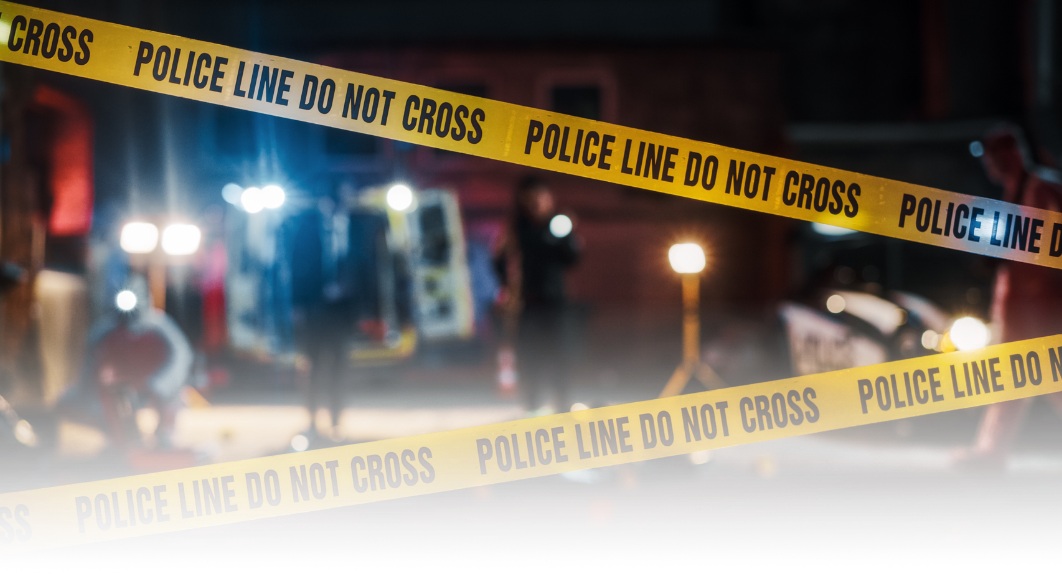 a photo of a crime scene