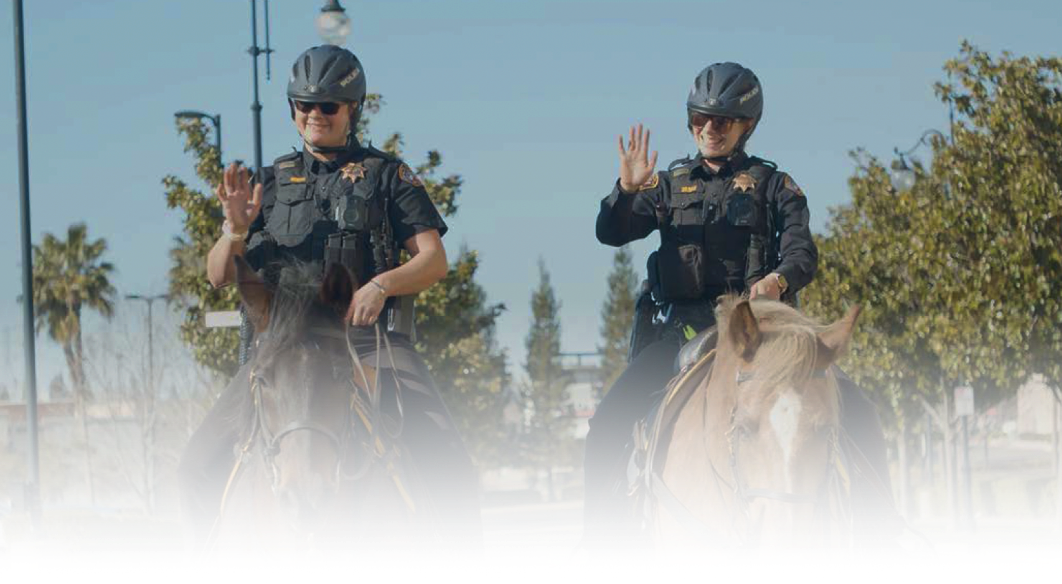 two policemen on horseback