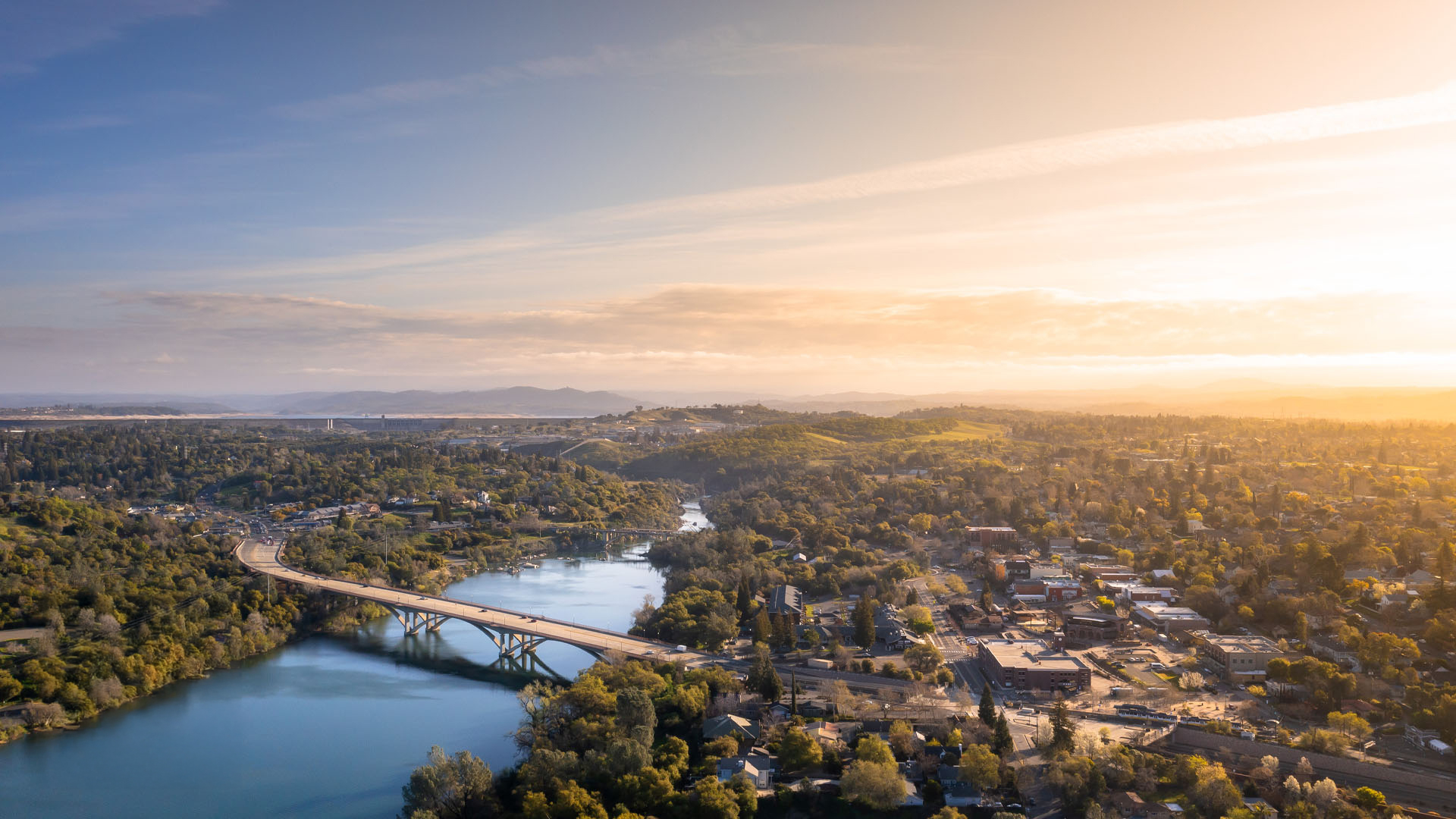 aerial view of Folsom