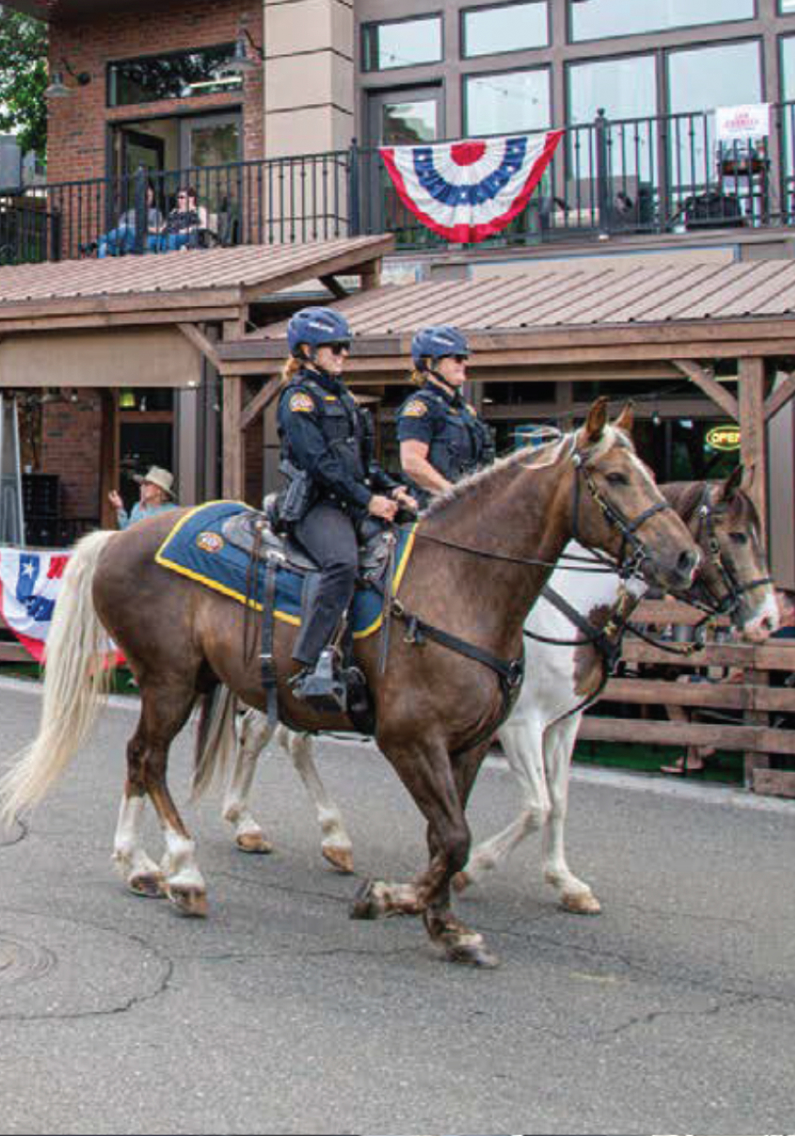 a group of policemen parading on horse cropped for mobile