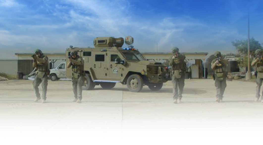 a swat team approaching